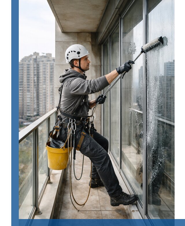 Профессиональная мойка балконного остекления в Лиски