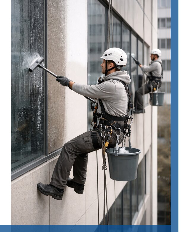 Мойка фасадов зданий в Лиски под ключ от 383 р. | ВЫСОТНИК-Лск