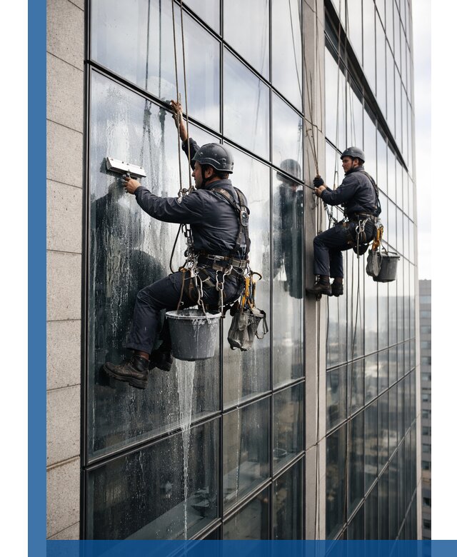 Профессиональная мойка стеклянных фасадов зданий в Лиски