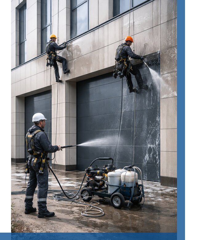 Послестроительная мойка фасада в Лиски от 328 р. | ВЫСОТНИК-Лск