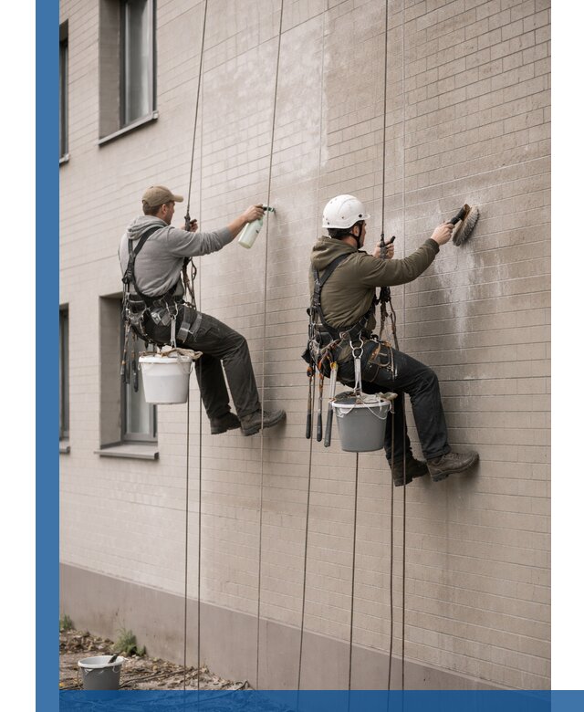 Удаление высолов с фасада зданий в Лиски без повреждений и следов