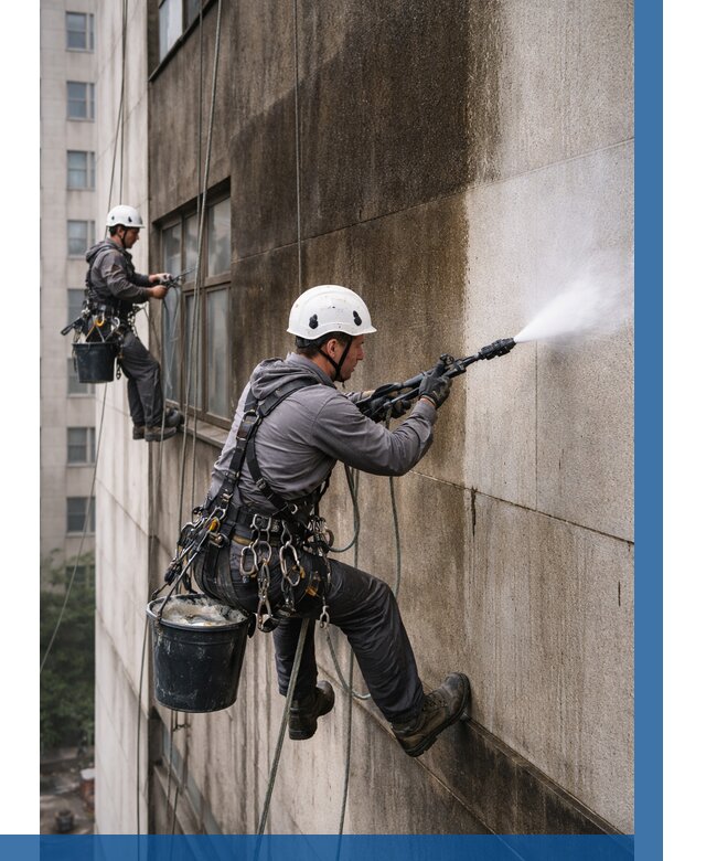 Очистка фасада от копоти в Лиски от 274 р. | ВЫСОТНИК-Лск