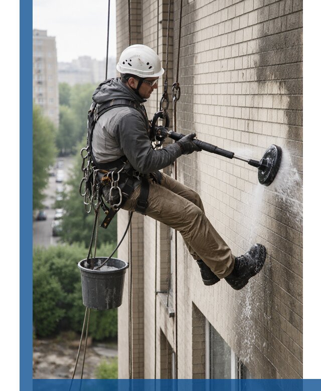 Очистка фасада от копоти в Лиски профессионально и безопасно