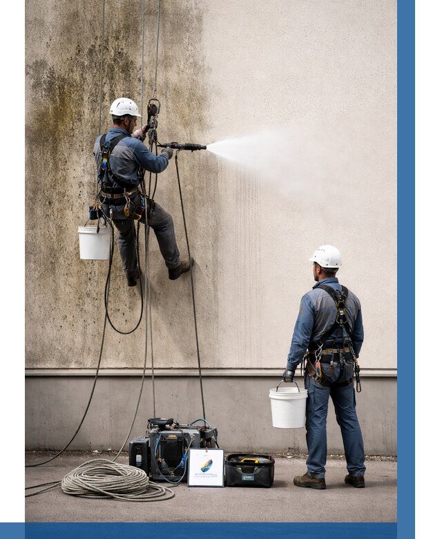 Очистка фасада от плесени в Лиски от 328 р. | ВЫСОТНИК-Лск