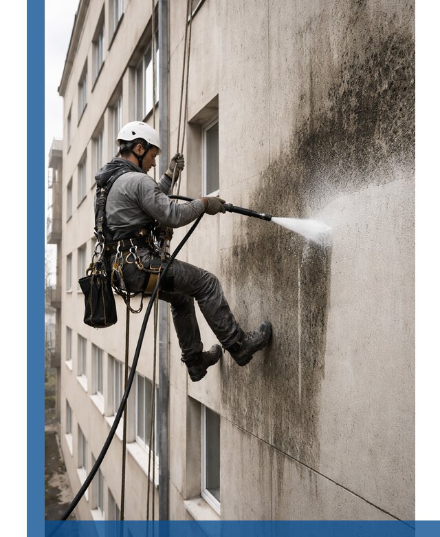 Профессиональная очистка фасадов от плесени в Лиски