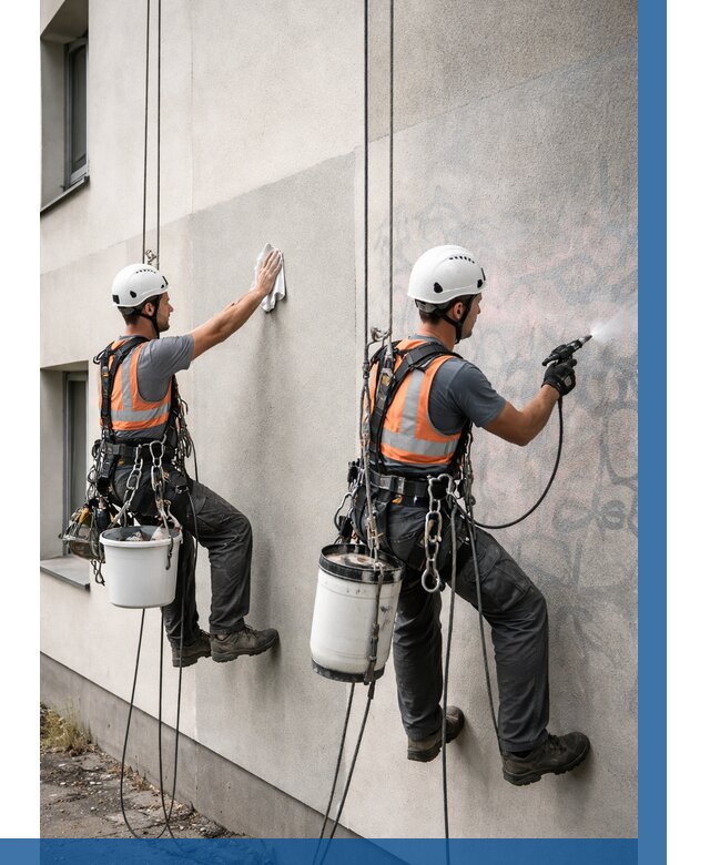 Антиграффити покрытие фасада в Лиски от 656 р. | ВЫСОТНИК-Лск