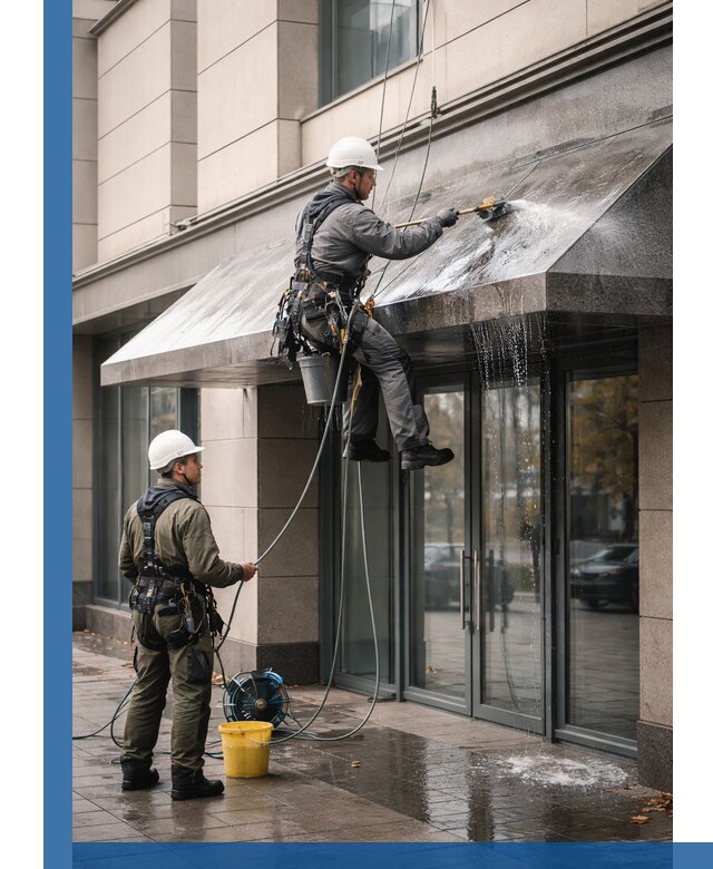 Профессиональная мойка козырьков и навесов в Лиски