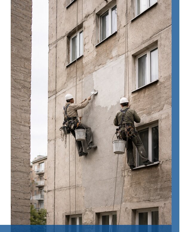 Косметический ремонт фасада в Лиски от 1204 р. | ВЫСОТНИК-Лск