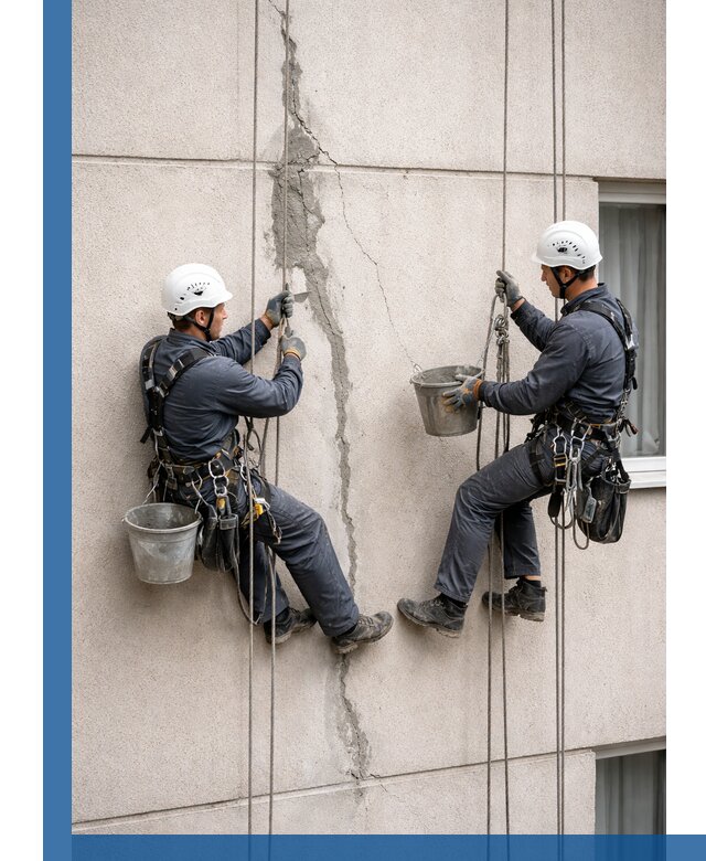 Заделка трещин на фасаде в Лиски с гарантийным ремонтом