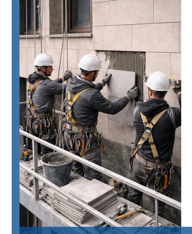 Ремонт облицовки фасада плиткой в Лиски с гарантией