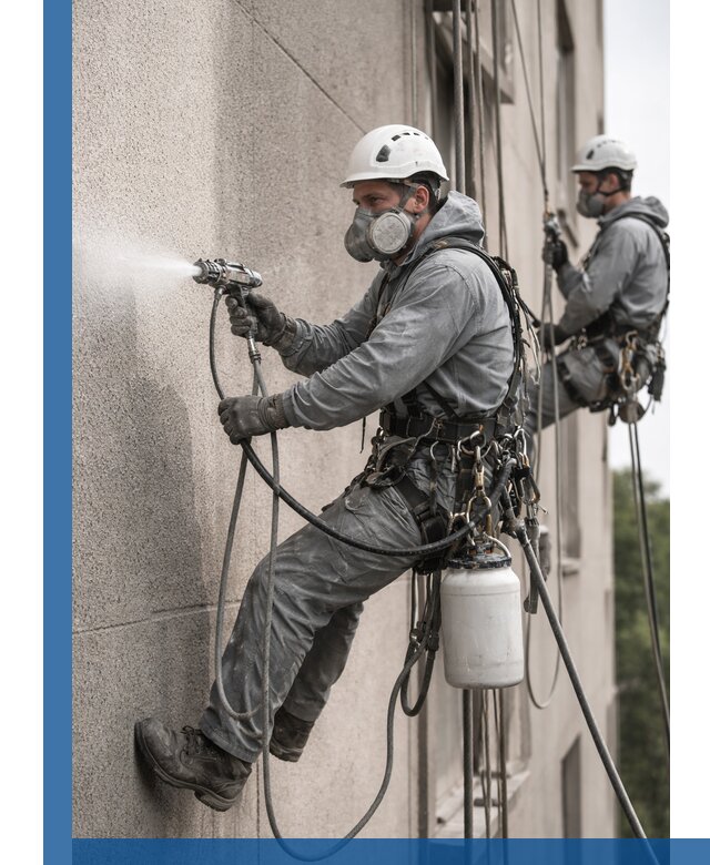 Безвоздушная покраска фасадов зданий в Лиски профессионально