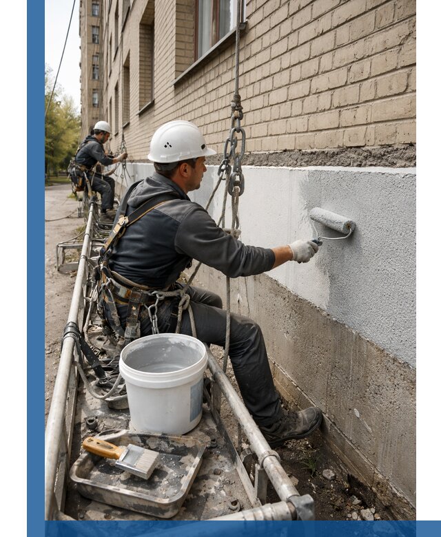 Окраска цоколя здания в Лиски профессионально и надежно