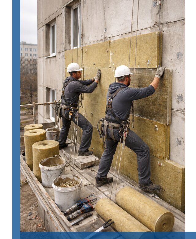 Утепление фасада минватой в Лиски под ключ с гарантией