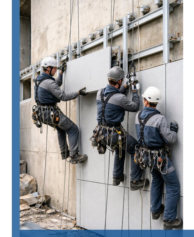 Монтаж вентилируемого фасада в Лиски под ключ с гарантией качества