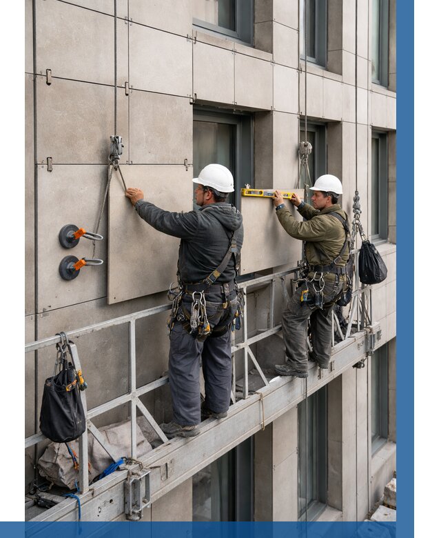 Монтаж керамогранита на фасад в Лиски от 2735 р. | ВЫСОТНИК-Лск