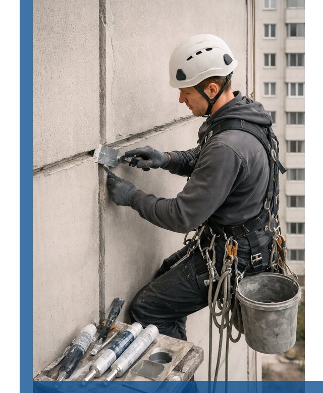 Ремонт межпанельных швов в Лиски герметизация и восстановление