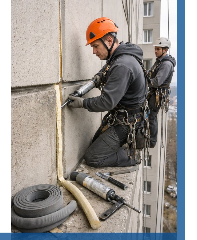 Теплый шов межпанельные швы в Лиски от 766 р. | ВЫСОТНИК-Лск