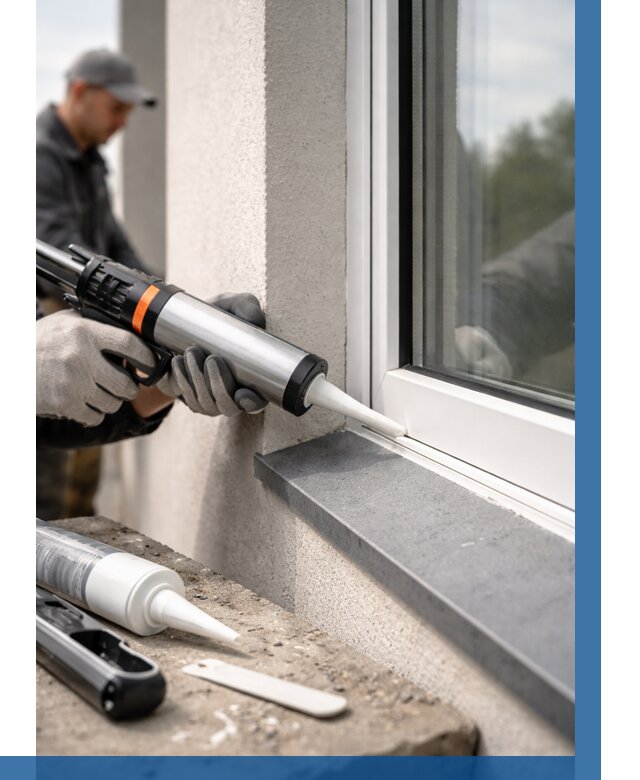 Герметизация монтажных швов окон в Лиски от 711 р. | ВЫСОТНИК-Лск