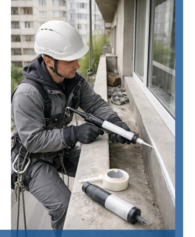 Герметизация швов лоджии в Лиски от 4923 р. | ВЫСОТНИК-Лск