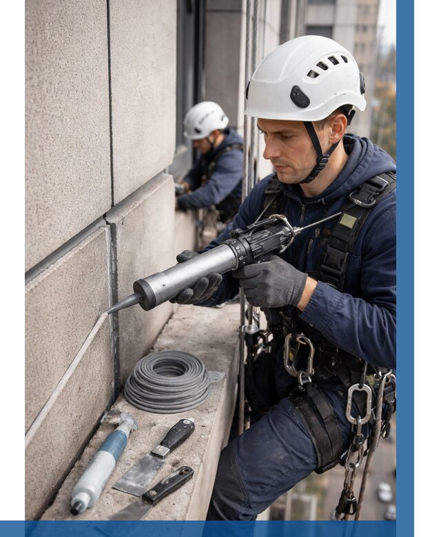 Герметизация деформационных швов фасада в Лиски от 766 | ВЫСОТНИК-Лск