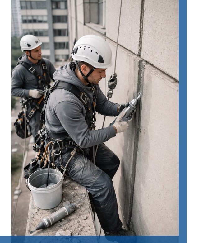 Ремонт деформационных швов здания в Лиски от 1094 р. | ВЫСОТНИК-Лск