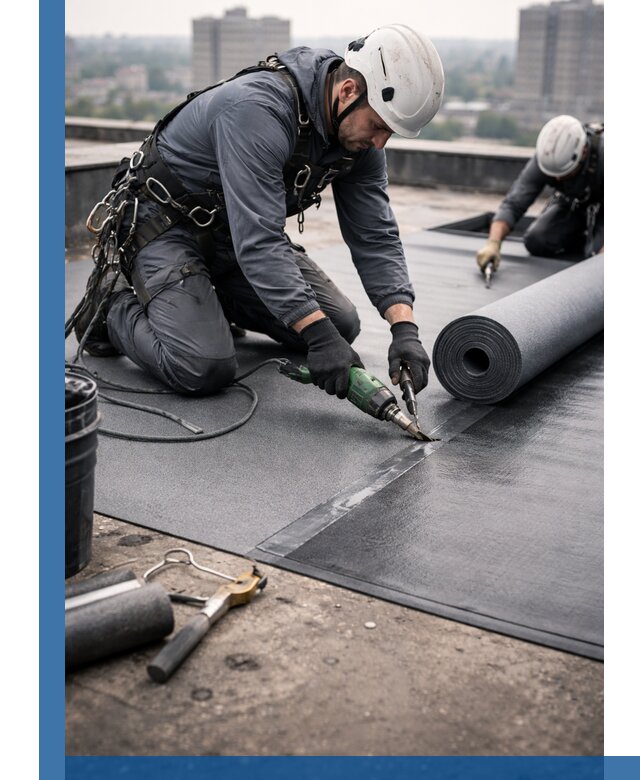 Ремонт мягкой кровли в Лиски с выездом промальпинистов