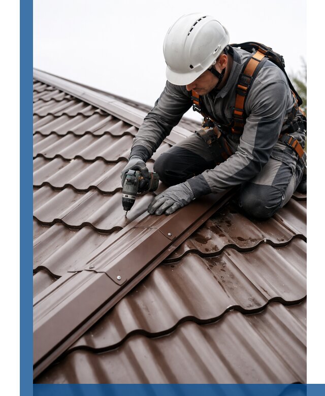 Ремонт металлочерепицы на крыше в Лиски профессионально