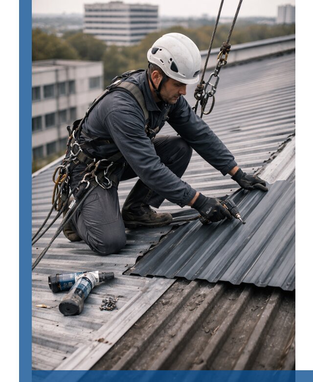 Ремонт профнастила на кровле в Лиски, работы под ключ