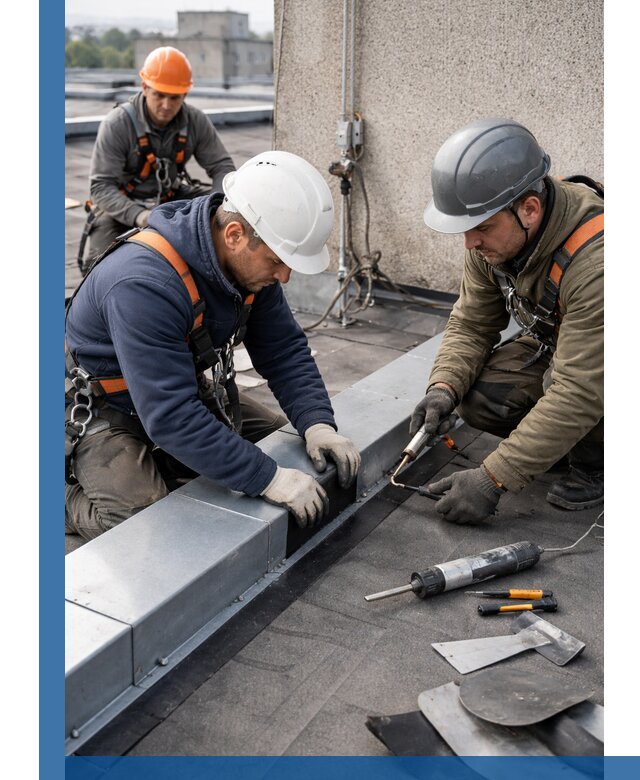 Ремонт кровельных примыканий в Лиски профессионально