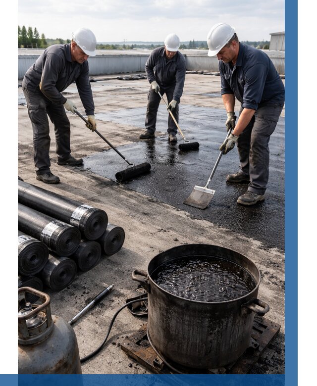 Гидроизоляция кровли мастикой в Лиски от 656 р. | ВЫСОТНИК-Лск