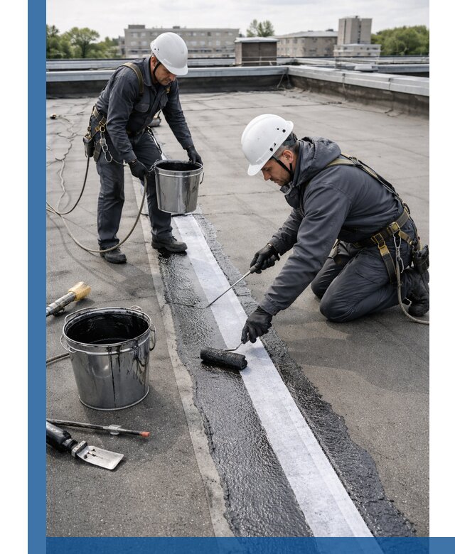 Гидроизоляция кровли мастикой в Лиски надежная защита