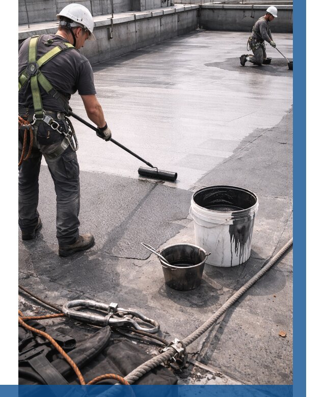 Гидроизоляция кровли жидкой резиной в Лиски от 547 р. | ВЫСОТНИК-Лск