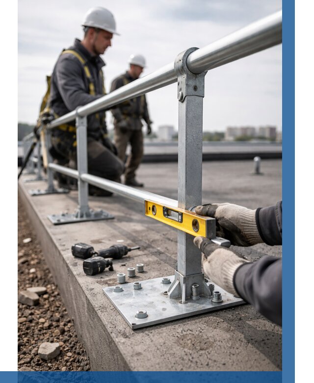 Монтаж кровельного ограждения в Лиски от 1313 р. | ВЫСОТНИК-Лск