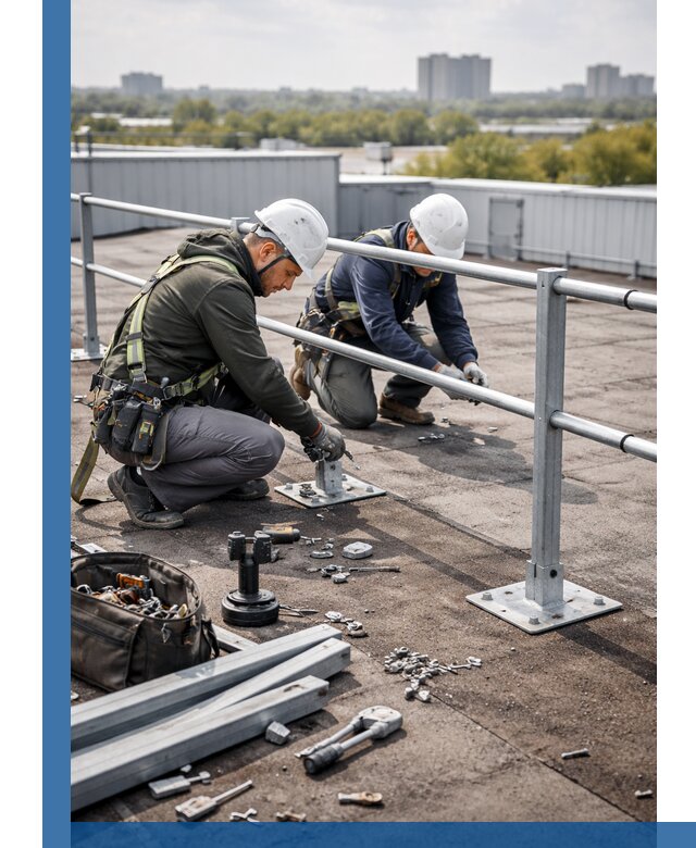 Монтаж кровельного ограждения в Лиски под ключ с гарантией