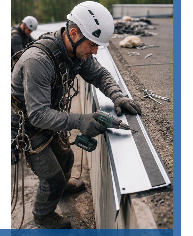 Монтаж капельника на кровле в Лиски от 328 р. | ВЫСОТНИК-Лск