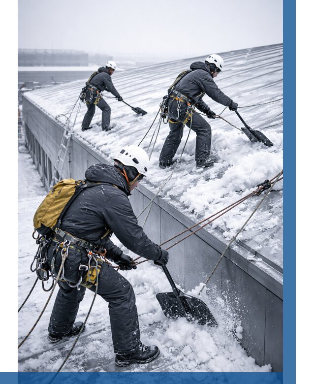 Очистка навесов от снега в Лиски от 4923 р. | ВЫСОТНИК-Лск