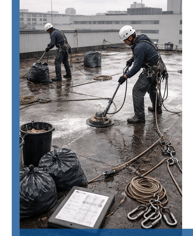 Плановая очистка кровли по графику в Лиски для безопасности