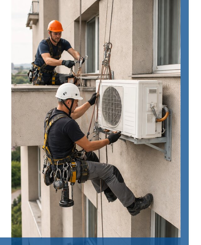 Монтаж внешнего блока кондиционера в Лиски от 7112 р. | ВЫСОТНИК-Лск