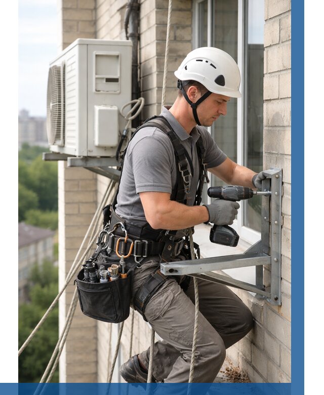 Установка кронштейнов кондиционера в Лиски от 3829 р. | ВЫСОТНИК-Лск