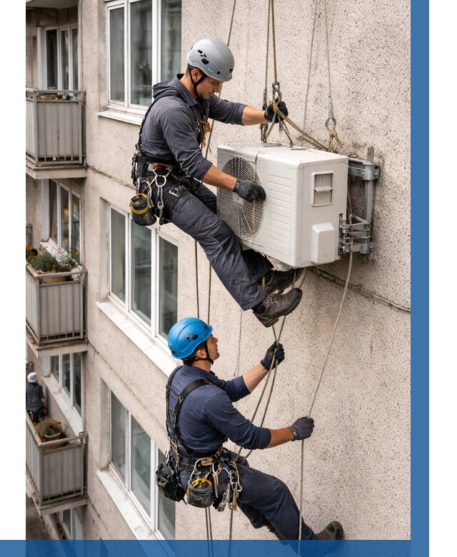 Перенос внешнего блока кондиционера в Лиски от 9847 р.| ВЫСОТНИК-Лск