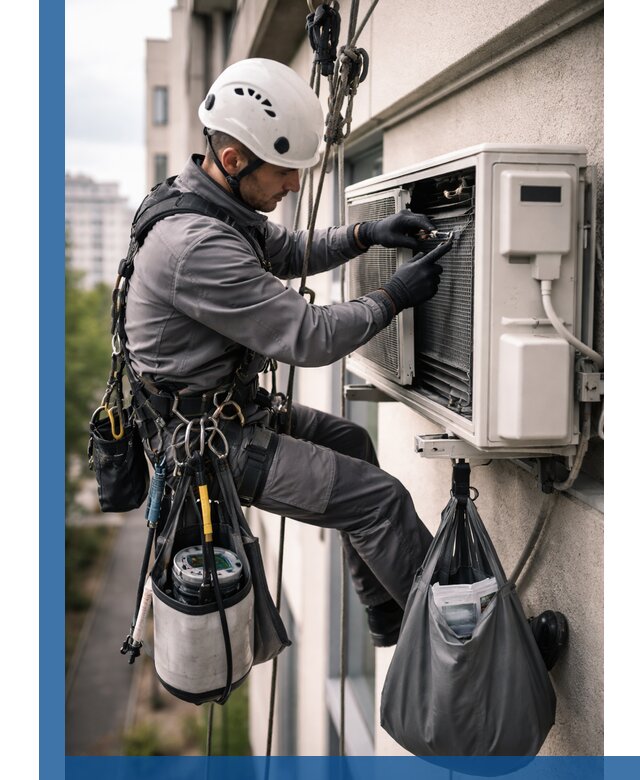 Обслуживание внешнего блока кондиционера в Лиски профессионально