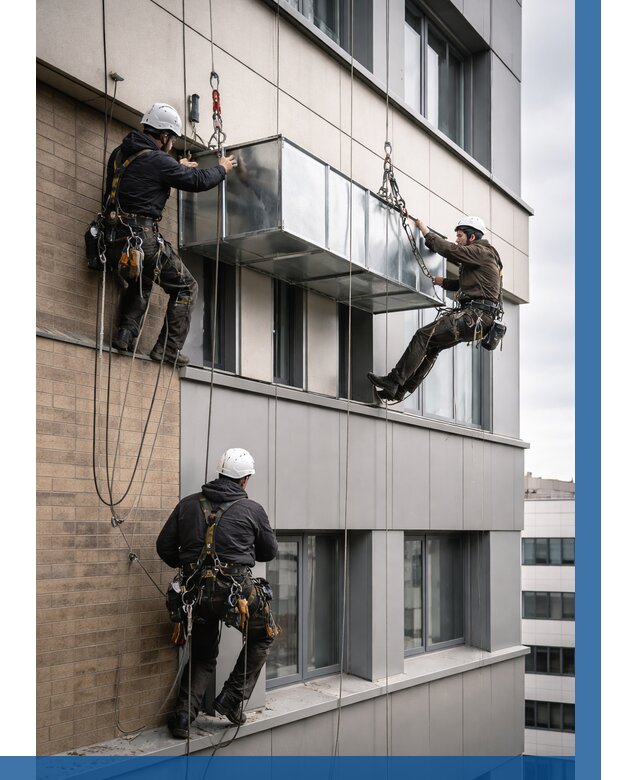 Монтаж воздуховодов на фасаде в Лиски от 1641 р. | ВЫСОТНИК-Лск