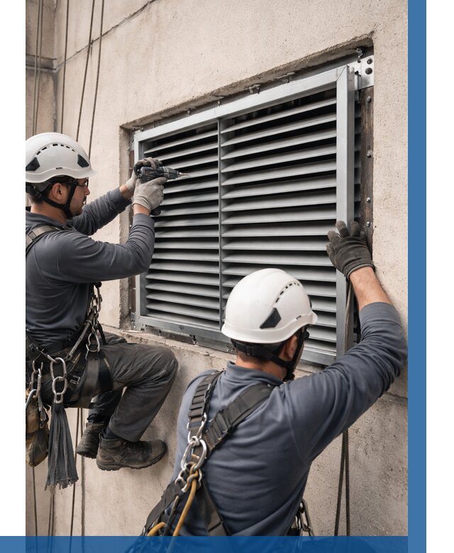 Монтаж вентиляционных решеток в Лиски от 4923 р. | ВЫСОТНИК-Лск