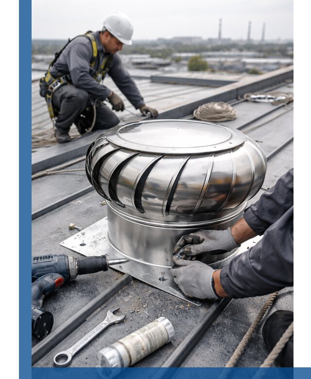 Установка дефлекторов на кровле в Лиски профессионально