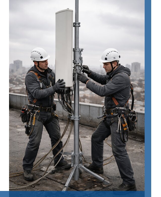 Монтаж антенн связи на крыше в Лиски от 9300 р. | ВЫСОТНИК-Лск