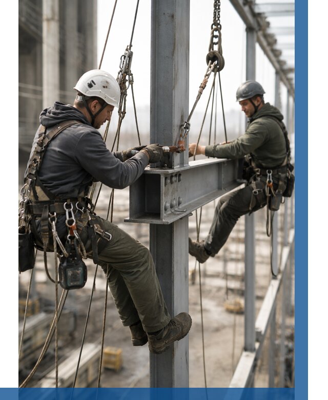 Монтаж металлоконструкций на высоте в Лиски от 3829 р. | ВЫСОТНИК-Лск