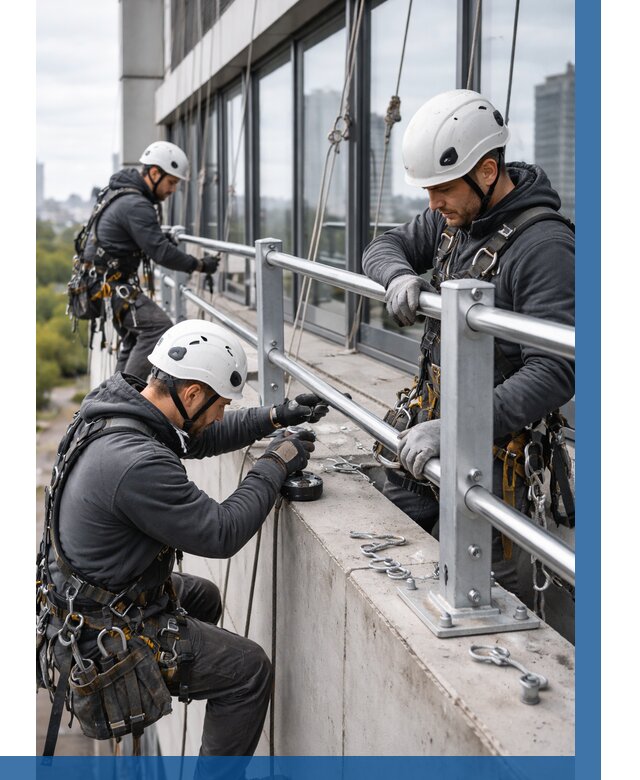 Монтаж ограждений на высоте в Лиски, от 1313 р. | ВЫСОТНИК-Лск