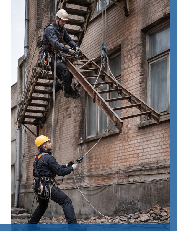 Демонтаж пожарной лестницы в Лиски от 13129 р. | ВЫСОТНИК-Лск