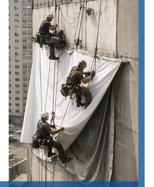 Замена баннерного полотна в Лиски от 7112 р. | ВЫСОТНИК-Лск—заказать