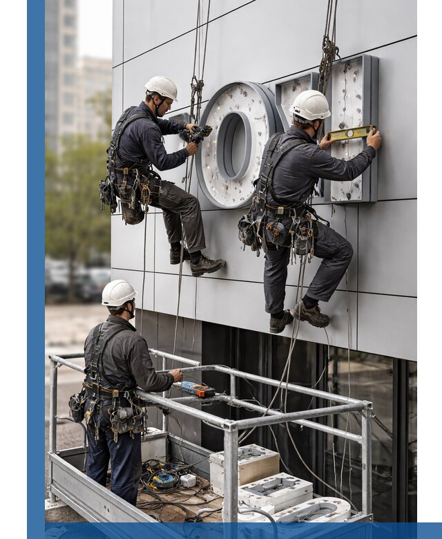 Профессиональный монтаж световых букв в Лиски под ключ